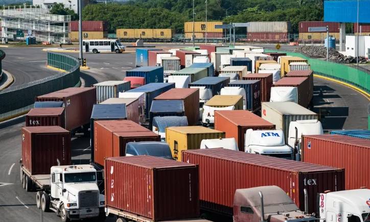 Trucks at the Port of Manzanillo, Mexico